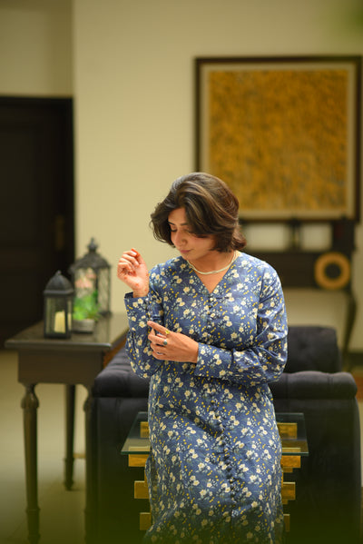 Bluora – Flowy Long Shirt With Relaxed Trouser