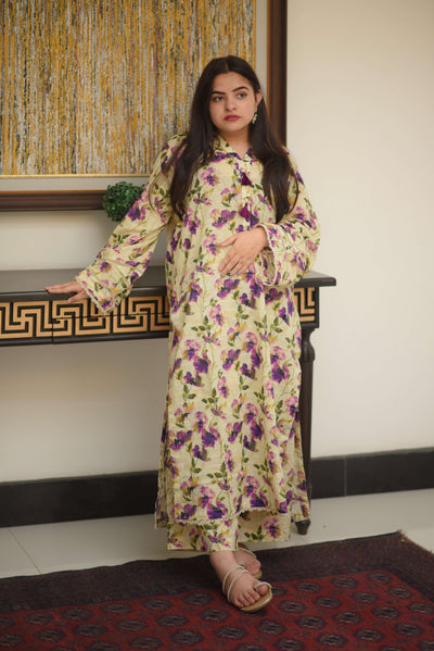 Petal – Garden Bloom Cream Kurta Set