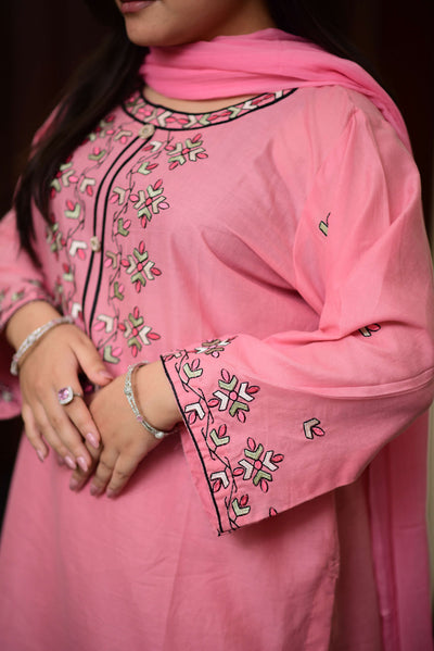 Blush - embroidered 3Pcs set