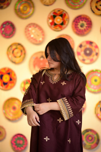 Dusk -Embroidered 3Pcs Suit